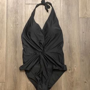 Marina West Twist Halter Swimsuit